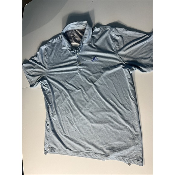 johnnie-O Other - Johnnie-O Polo Shirt Mens XL Light Blue Performance Golf Farm Neck Logo